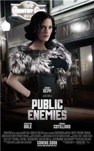 Public Enemies 27 x 40 Movie Poster Johnny Depp, Bale C  