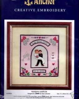 Anchor Crewel Embroidery Kit Wedding Sampler   New  