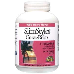   Factors SlimStyles Crave Relax Berr Tab 30