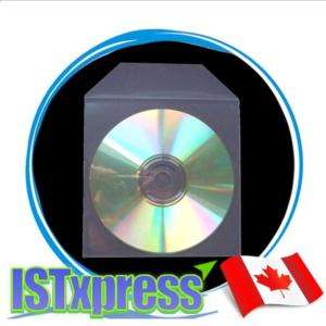 50 CPP Clear Plastic Sleeve With Flap No Seal CD DVD  