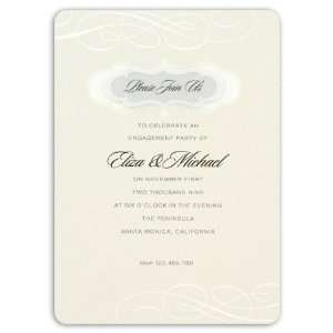  Glittered Invitations   Quill with please join us add ons 