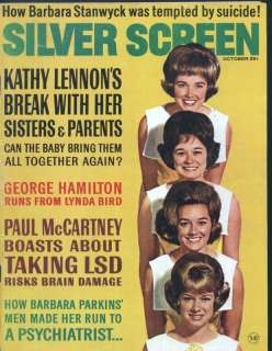 Silver Screen 10/1967 Barbara Parkins LESLEY ANN WARREN Lennon Sisters 