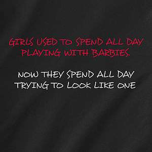   to spend all day playing with barbies toy make up Retro Funny T Shirt
