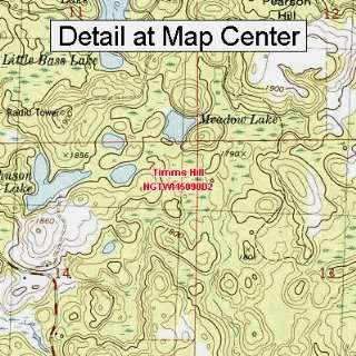  USGS Topographic Quadrangle Map   Timms Hill, Wisconsin 