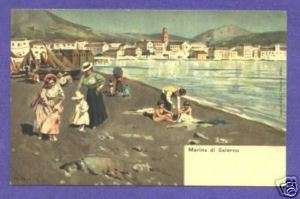 P9053 Barone postcard, Marina di Salerno, Italy  