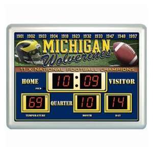   Wolverines UM NCAA 14 X 19 Scoreboard Clock