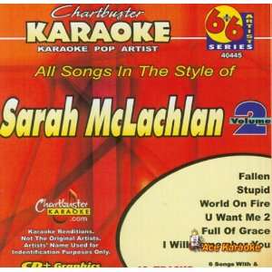  Chartbuster 6X6 CDG CB40445   Sarah McLachlan Vol. 2 