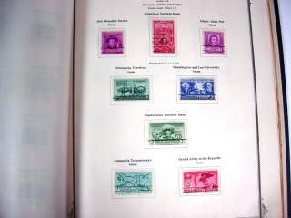   of Stamps hinged in an 1959 Scott American album(battered, DAMAGED