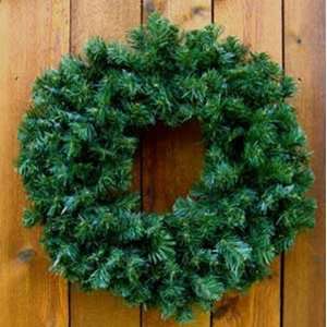  24 Inch Norway Pine Christmas Door Wreath [47821]: Home 
