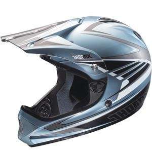  Thor Motocross SXT Helmet   Small/Blue Pearl: Automotive