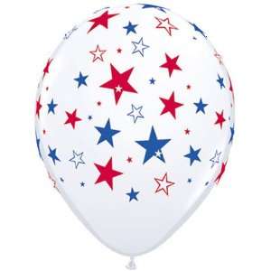  11 Red & Blue Stars Around Balloons (10 ct) (10 per 
