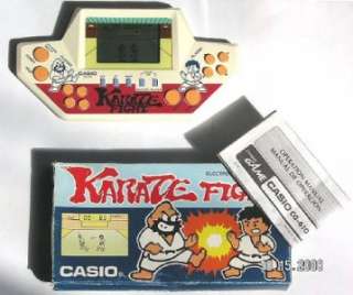 KARATE FIGHT Vintage Casio Electronic Handheld Hand Held LCD Game 80s 