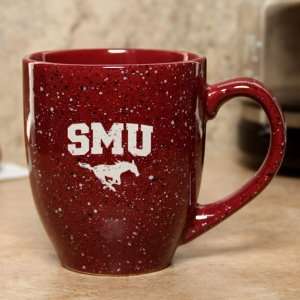    NCAA SMU Mustangs 16oz. Red Speckled Bistro Mug