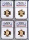 2007 Presidential Dollar Proof 4 coin Set NGC PF69  