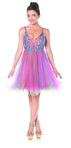 Beautiful New Multicolor Homecoming Dress   Short Prom Cocktail Gown 