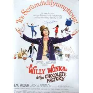  Gene Wilder Signed RARE 27x40 Willy Wonka POSTER JSA 