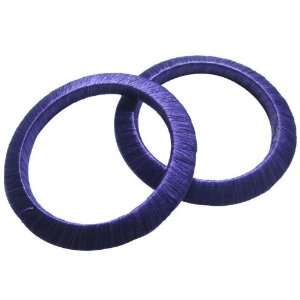  Iba Purple Color Set Of 2 Pc Silk Thread Bangle Jewelry 