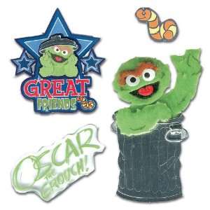  Oscar the Grouch 3D Stickers: Arts, Crafts & Sewing