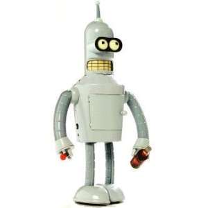  Futurama Bender 8.5 Inch Windup Tin Robot   1st Edition 