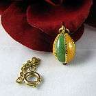   Black Gold tone Rhinestone Egg Necklace & Earrings CAT RESCUE  