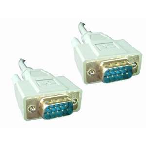  6ft Rs232 Serial Cable Db9 Male to Db9 Male Ul Listed Gold 