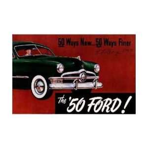    1950 FORD Features Sales Brochure Literature Book Automotive