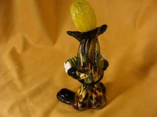 Vintage MURANO Clown Playing Accordian EXLNT Condition  