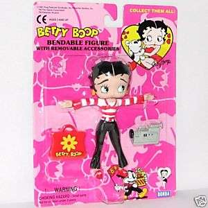 BETTY BOOP~1997 Nodder Doll~Bendable Toy~Camera~MOC  