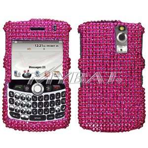 Blackberry Curve 8330 8320 8310 8300 Phone Cover Case   Bling Hot Pink