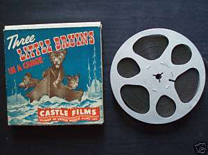 8mm Castle Films Three Little Bruins #619  