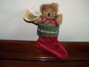 Boyds Bears Teddy Bear Felicity with Stocking MWT  