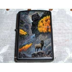  Zippo Blaylock Painting Elk on Slide Rock Lighter Custom 