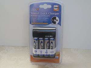   Charger Worldwide 100v 240v 4 Free AA rechargeab batteries  