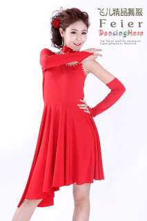 NEW Latin salsa tango Ballroom Dance Dress Paso Doble Dress #S8005 RED 
