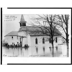 New Madrid flood MO,Colored refugee,Baptist church 1912  