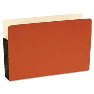   File Pocket, 3 1/2 Inch Expansion, 14 3/4 x 9 1/2, Legal, Red, 25/Box