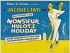 MR. HULOTS HOLIDAY MOVIE POSTER Jacques Tati VINTAGE   PRINT IMAGE 
