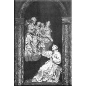  Vision of St Nicholas 21x30 Streched Canvas Art by Algardi 