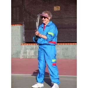  Senior Female Tennis Player   Peel and Stick Wall Decal by 