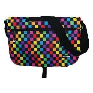   Checkered Laptop Messenger Bag, Multi Color: Computers & Accessories