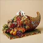 Thanksgiving Cornucopia Diorama by Jim Shore Country Bounty Harvest 