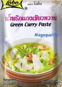 Thai Food Lobo Green Curry Paste Spicy 2 x 50 g.  