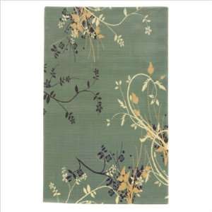 Legacy Vine Blue Asian Inspiration Rug Size 23 x 76 Runner 