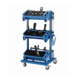    Centered Mobile Cart For Hsk 63   32Wx27Dx59 1/4H Avalanche Blue