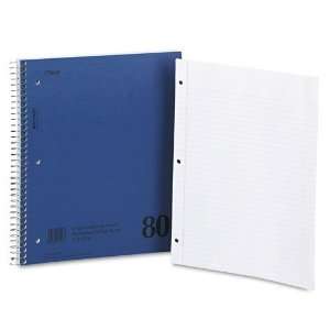   Tier Single Subject Notebook, College Rule, Ltr, White, 80 Sheets/Pad