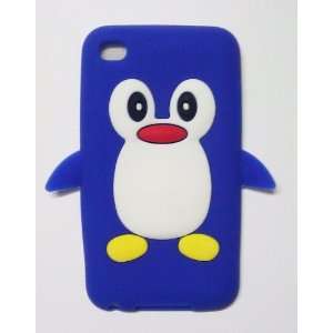 Blue Penguin Silicone Soft Case Cover for IPOD TOUCH 4 4G 4TH 