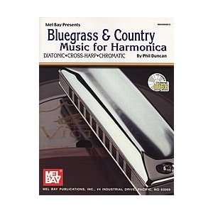  Bluegrass & Country Music for Harmonica Book/CD Set 