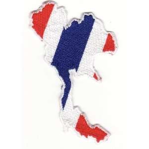  THAILAND MAP FLAG EMBROIDERED IRON ON PATCH F5 Arts 
