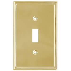   Switch Wall Plate In Solid Cast Brass LQ 201BMP PL U