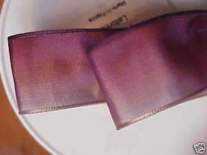 FRENCH RIBBON wire OMBRE 1yd LILAC EGGPLANT  